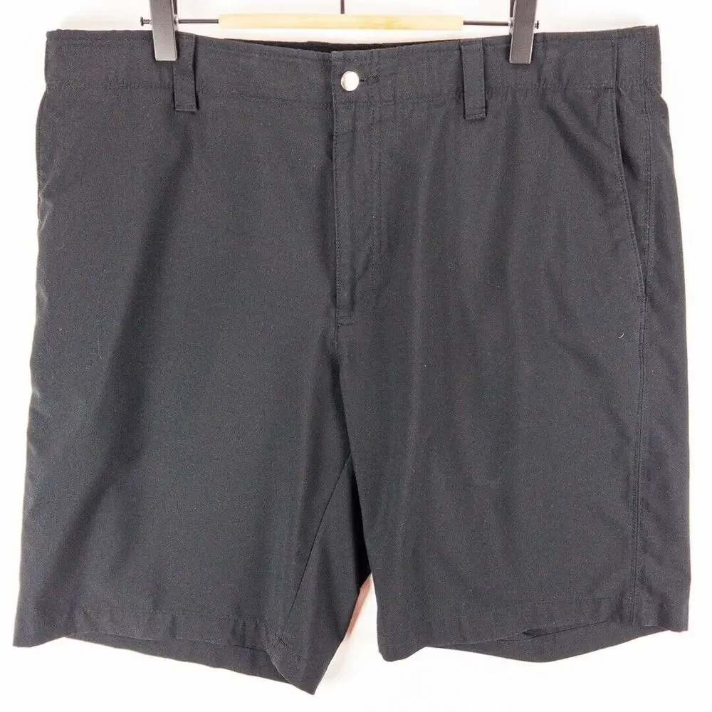 Callaway Golf Shorts Lot of 2 Mens 38x10 Flat Front Gray Black Stretch